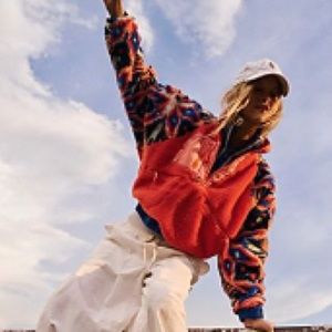 Free People Hit the Slopes Printed Pullover